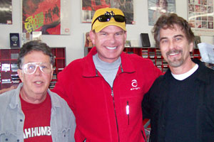 Peter Coplan from Heavy Rotationn Records, Todd Tamberg spokesman for the Archdioceses of Los Angeles and Don Scribner